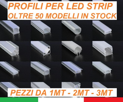 Profilo alluminio 3m - alluminio, per
